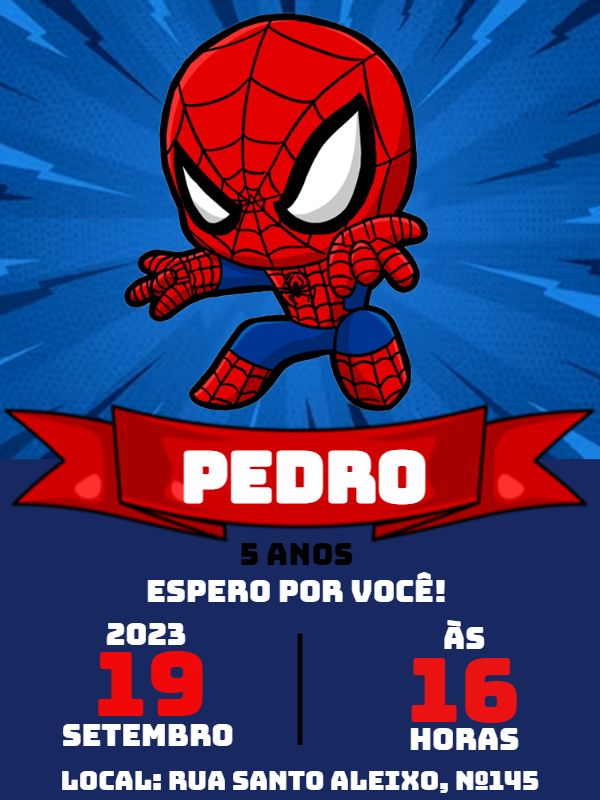 Convite Pedro